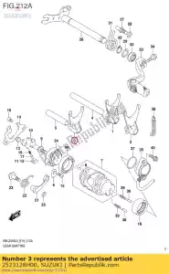 suzuki 2523128H00 garfo, mudança de marcha - Lado inferior