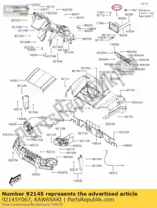 kawasaki 92145Y067 01 lente,set - Onderkant