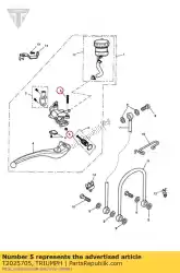 hefboom, bout, voor, m / cil van Triumph, met onderdeel nummer T2025705, bestel je hier online: