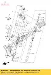 Here you can order the front fork assy (l. H) from Yamaha, with part number 5UM231026000: