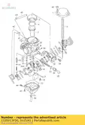 Aqui você pode pedir o carburador assy em Suzuki , com o número da peça 1320013F00: