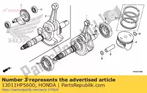 honda 13011HP5600 jeu de segments, piston (0,25) - La partie au fond