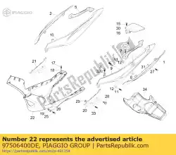 Here you can order the bellypan from Piaggio Group, with part number 97506400DE: