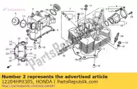 12204HP0305, Honda, conjunto de guía, válvula (o.s.) honda trx500fe foretrax foreman es 500 , Nuevo