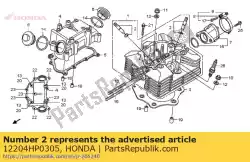 gids, klep (o. S.) van Honda, met onderdeel nummer 12204HP0305, bestel je hier online: