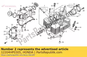 Honda 12204HP0305 gids, klep (o.s.) - Onderkant