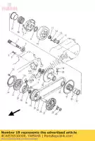 4CWE76530000, Yamaha, glissière yamaha nxc xc yfm yw 125 2000 2001 2002 2003 2004 2005 2006 2007 2008 2009 2010 2011 2012 2013, Nouveau