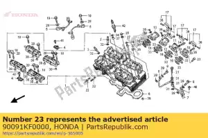 Honda 90091KF0000 bullone, flangia, 6x25 - Il fondo