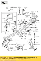 Aqui você pode pedir o conjunto de chave mestra (em branco), im zr750 em Kawasaki , com o número da peça 270085052: