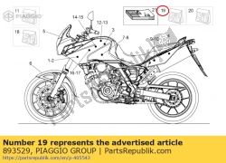 Aprilia 893529, Zestaw naklejek, OEM: Aprilia 893529