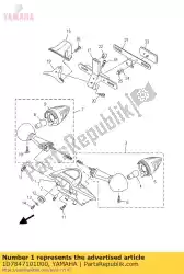 Ici, vous pouvez commander le unité de feu arrière auprès de Yamaha , avec le numéro de pièce 1D7847101000:
