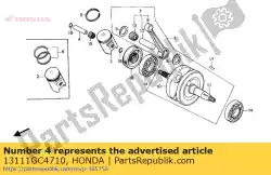 Ici, vous pouvez commander le piston d'axe auprès de Honda , avec le numéro de pièce 13111GC4710: