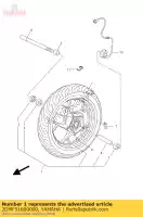 2DMF51600000, Yamaha, ruota anteriore in ghisa yamaha yp 125 250 2014 2015 2016, Nuovo