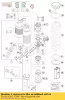 50181008S, KTM, dcc compr.damp.adj. ls 10 husqvarna ktm  rally 450 2015 2016 2017, New