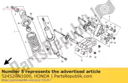 Aqui você pode pedir o arbusto, amortecedor inferior em Honda , com o número da peça 52452GN1000: