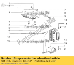 Aprilia 58115R, Relais 12v/80a, OEM: Aprilia 58115R