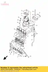 gewricht, carburateur 3 van Yamaha, met onderdeel nummer 3GM135970000, bestel je hier online: