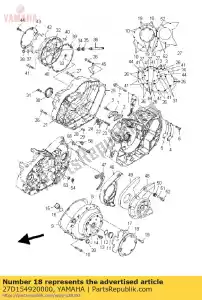 yamaha 27D154920000 cubrir - Lado inferior