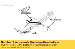 Aquí puede pedir raya, l. Depósito de combustible * típico de Honda , con el número de pieza 86174MGRJ10ZA: