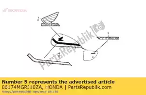 Honda 86174MGRJ10ZA streep, l. brandstoftank * typ - Onderkant