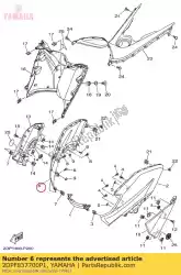 Ici, vous pouvez commander le corps, capot 2 auprès de Yamaha , avec le numéro de pièce 2DPF837700P1: