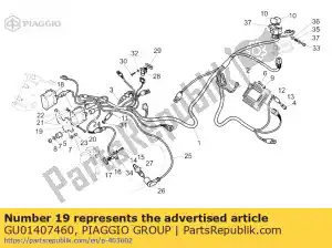 Piaggio Group GU01407460 titular de la bobina - Lado inferior