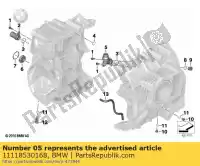 11118530168, BMW, coolant connection fitting bmw  1200 1250 2014 2015 2016 2017 2018 2019 2020 2021, New