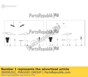 Piaggio Group 2R000202 decoratieset - Onderkant