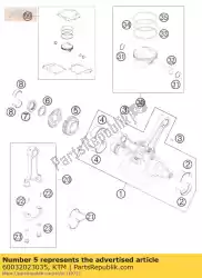 Here you can order the primary pinion 35 t 03 from KTM, with part number 60032023035: