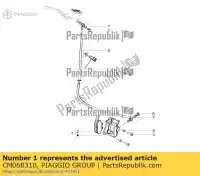 CM068310, Piaggio Group, Zacisk hamulca przedniego     , Nowy