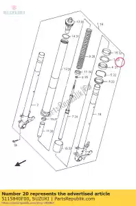 Suzuki 5115840F00 lavadora - Lado inferior