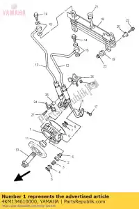 yamaha 4KM134610000 plaque, adaptateur - La partie au fond