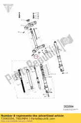 Qui puoi ordinare kit ricambi, viti a testa cilindrica da Triumph , con numero parte T2045594: