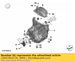 Aquí puede pedir transmisión manual de 6 velocidades - magnesio (hasta 09/2005) de BMW , con el número de pieza 23007693776: