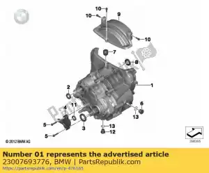 bmw 23007693776 transmisión manual de 6 velocidades - magnesio (hasta 09/2005) - Lado inferior