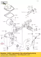 110111367, Kawasaki, 01 caja-filtro de aire kawasaki  400 2017 2018 2019 2020 2021, Nuevo