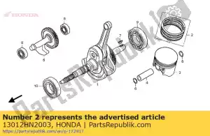 honda 13012HN2003 ring set, piston(0.50) - Bottom side