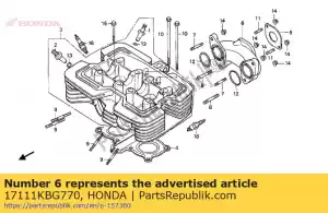 Honda 17111KBG770 collettore, aspirazione - Il fondo
