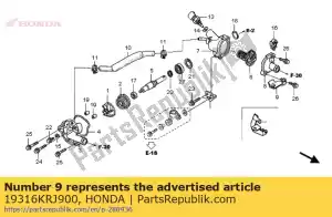 Honda 19316KRJ900 placa, termostato - Lado inferior