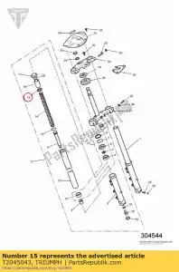 triumph T2045043 molla di guida - Il fondo