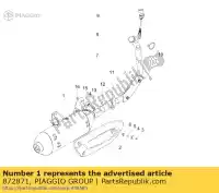 872871, Piaggio Group, silenziatore di scarico aprilia derbi gilera  atlantic gp nexus rambla scarabeo sport city street 125 250 300 2006 2007 2008 2010 2011 2012, Nuovo