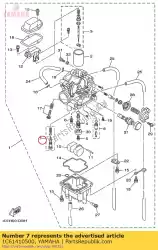 Ici, vous pouvez commander le jeu de vis pilotes auprès de Yamaha , avec le numéro de pièce 1C61410500: