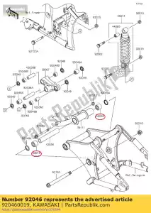 Kawasaki 920460019 bearing-needle,30bm3726 - Bottom side