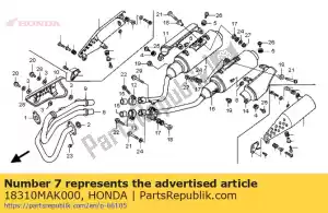 honda 18310MAK000 no hay descripción disponible en este momento - Lado inferior