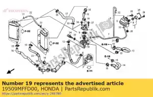 honda 19509MFFD00 w??, r. woda wylotowa z ch?odnicy - Dół