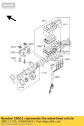 Qui puoi ordinare metro digitale klx250-j2 da Kawasaki , con numero parte 280111193: