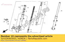 Here you can order the no description available at the moment from Honda, with part number 51432KW3003: