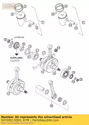 Qui puoi ordinare conr. Rep. Kit 360/380 135mm '97 da KTM , con numero parte 54730015000: