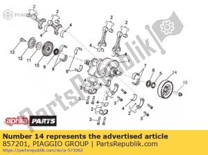 aprilia 857201 cdi magneet assy - Onderkant