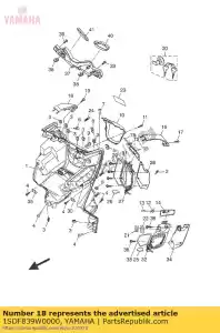 yamaha 1SDF839W0000 couvercle 4 - La partie au fond